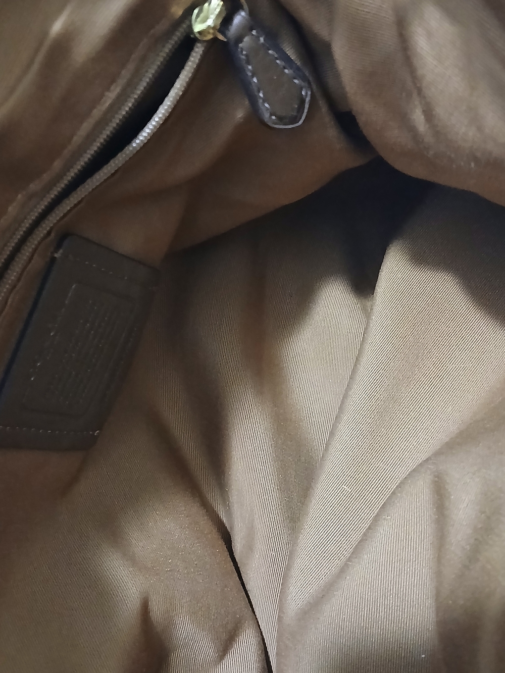 Coach White Pebbled Leather Shoulder Bag - Picture 9 of 10